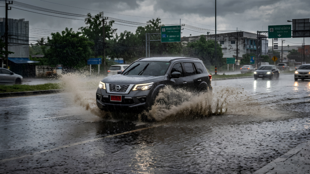 ประกันชั้น 1 กับความเสียหายจากฝนตกและถนนลื่น